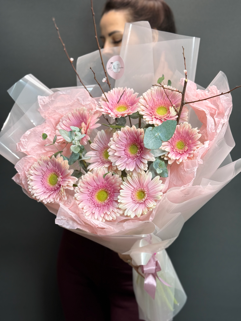 Букет с Герберами «Розовый Взгляд» от интернет-магазина цветов в 