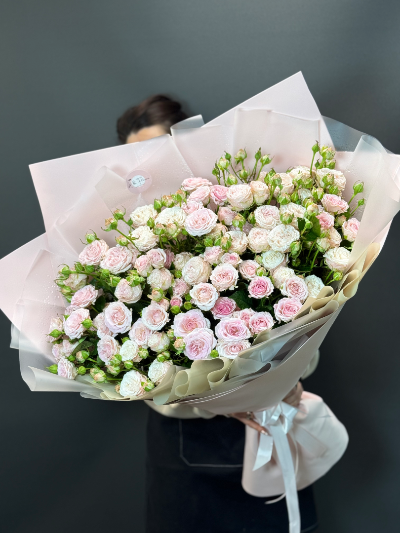 Кустовые розы «Нежный Рассвет» от интернет-магазина цветов в 