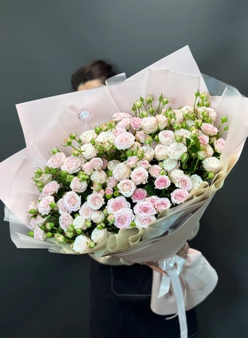 Кустовые розы «Нежный Рассвет» от интернет-магазина цветов в 