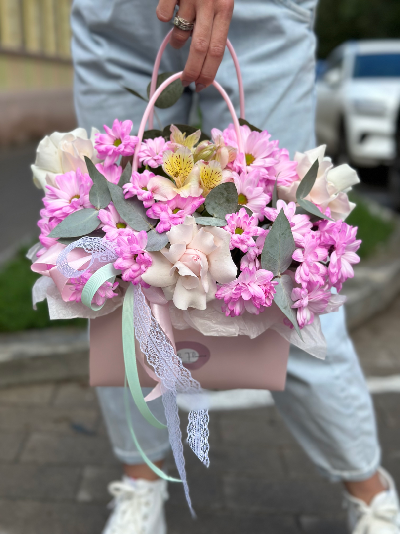 Сумочка «Розовая Мечта» от интернет-магазина цветов в 