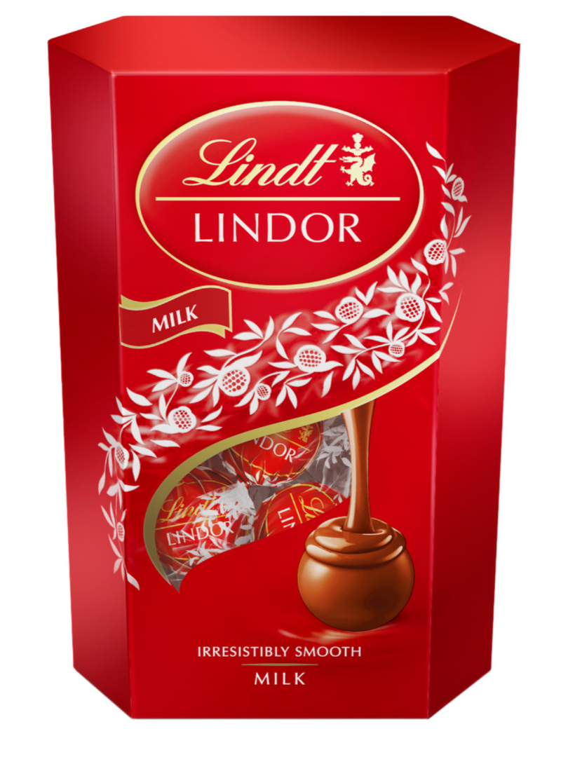 Набор конфет Lindt Lindor молочный шоколад с начинкой, 200г от интернет-магазина цветов в 