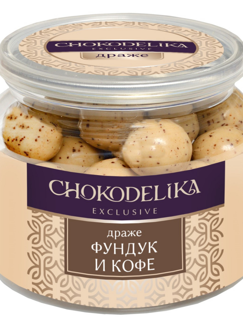 Драже Chokodelika Exclusive фундук с кофе, 120г от интернет-магазина цветов в 